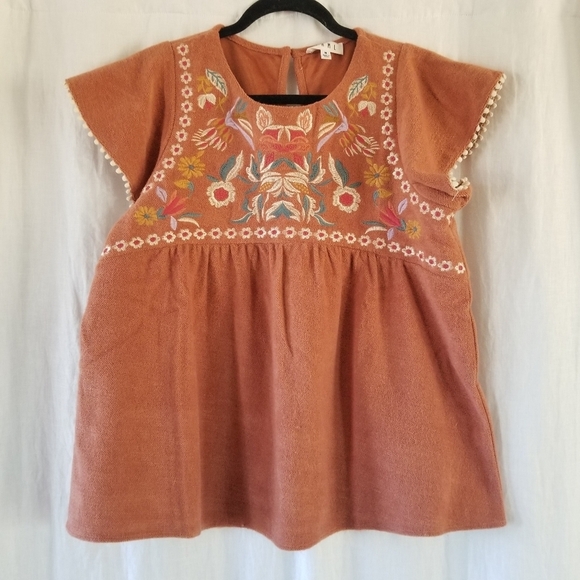 THML Tops - THML | Anthropologie Vintage Embroidered Top